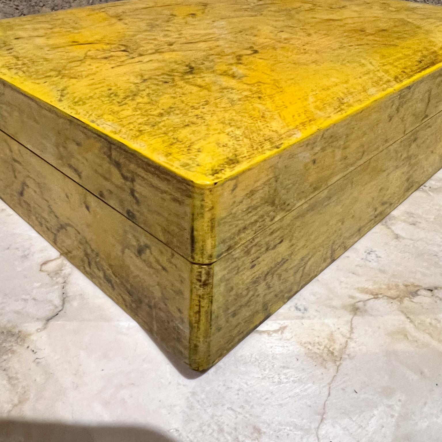 1940s Mark Cross Lujosa Caja de Madera Vintage Italia Italiano en venta
