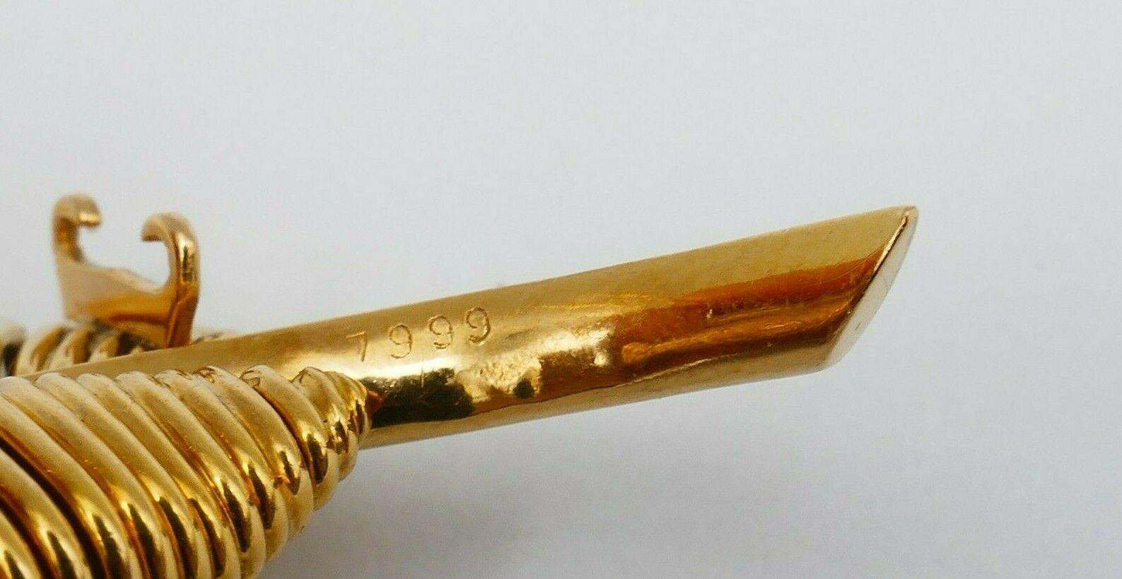 Round Cut 1940s Mauboussin Gold Diamond Leaf Pin Brooch