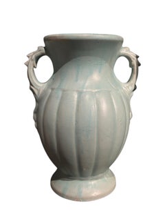 1940s McCoy Ceramics - Set of Two Matte Glazed Ceramic Vases