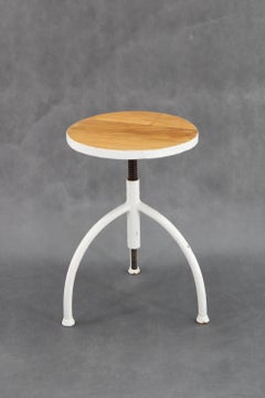 1940s Medical Swivel Stool, Czechoslovakia