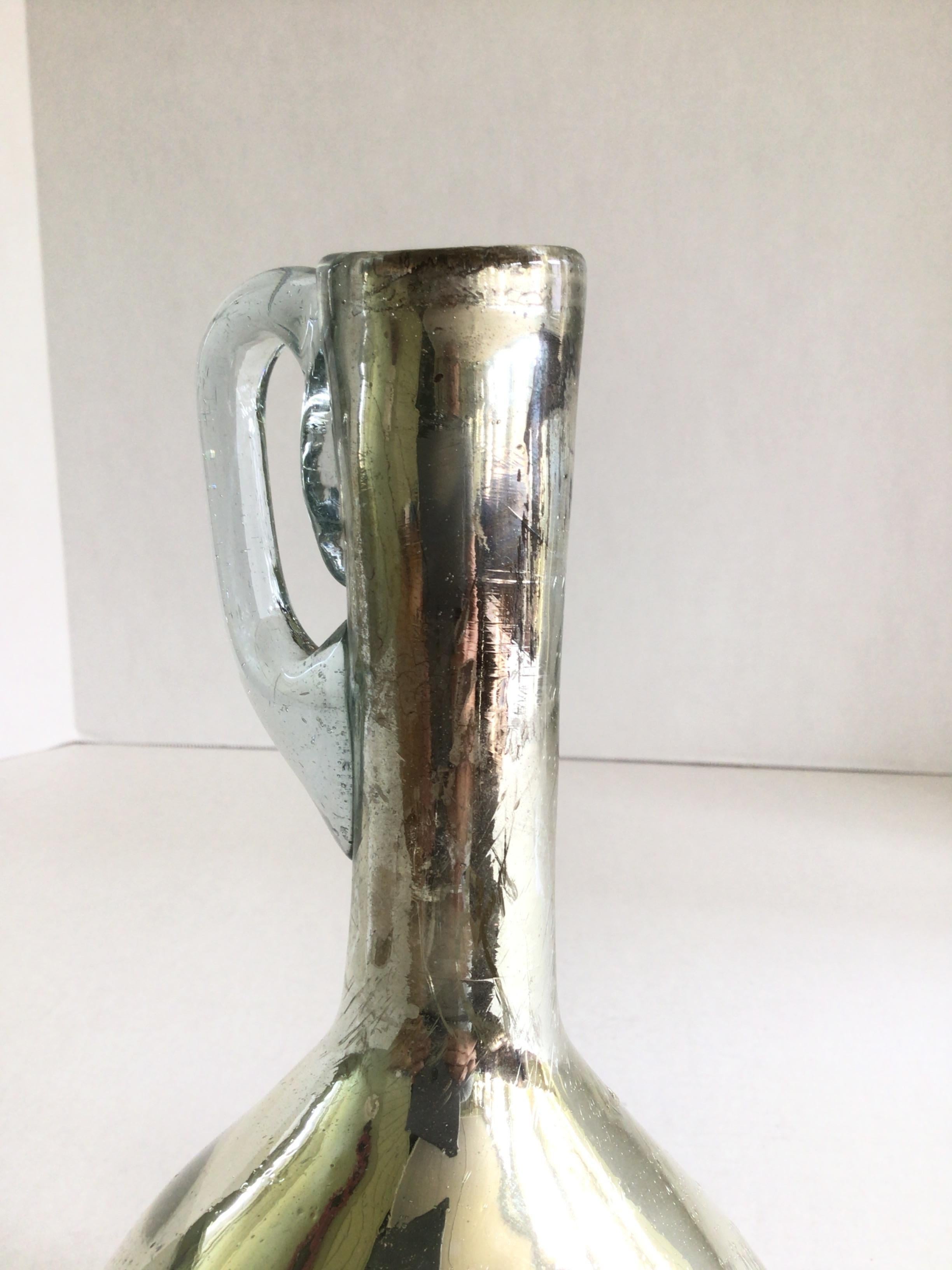 Metà XX secolo Vaso Brocca in vetro Mercury degli anni '40 in vendita