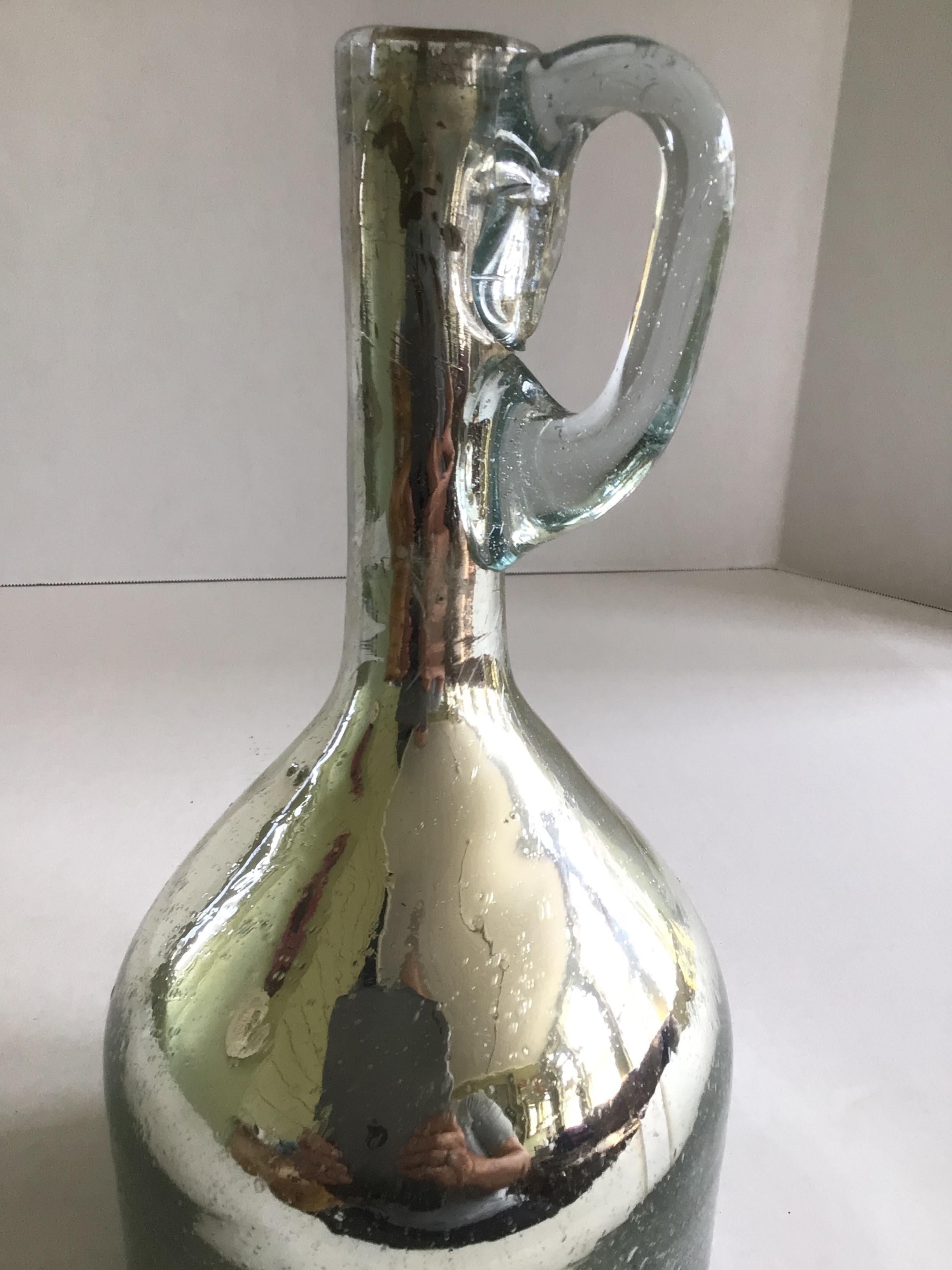 Vaso Brocca in vetro Mercury degli anni '40 in vendita 1
