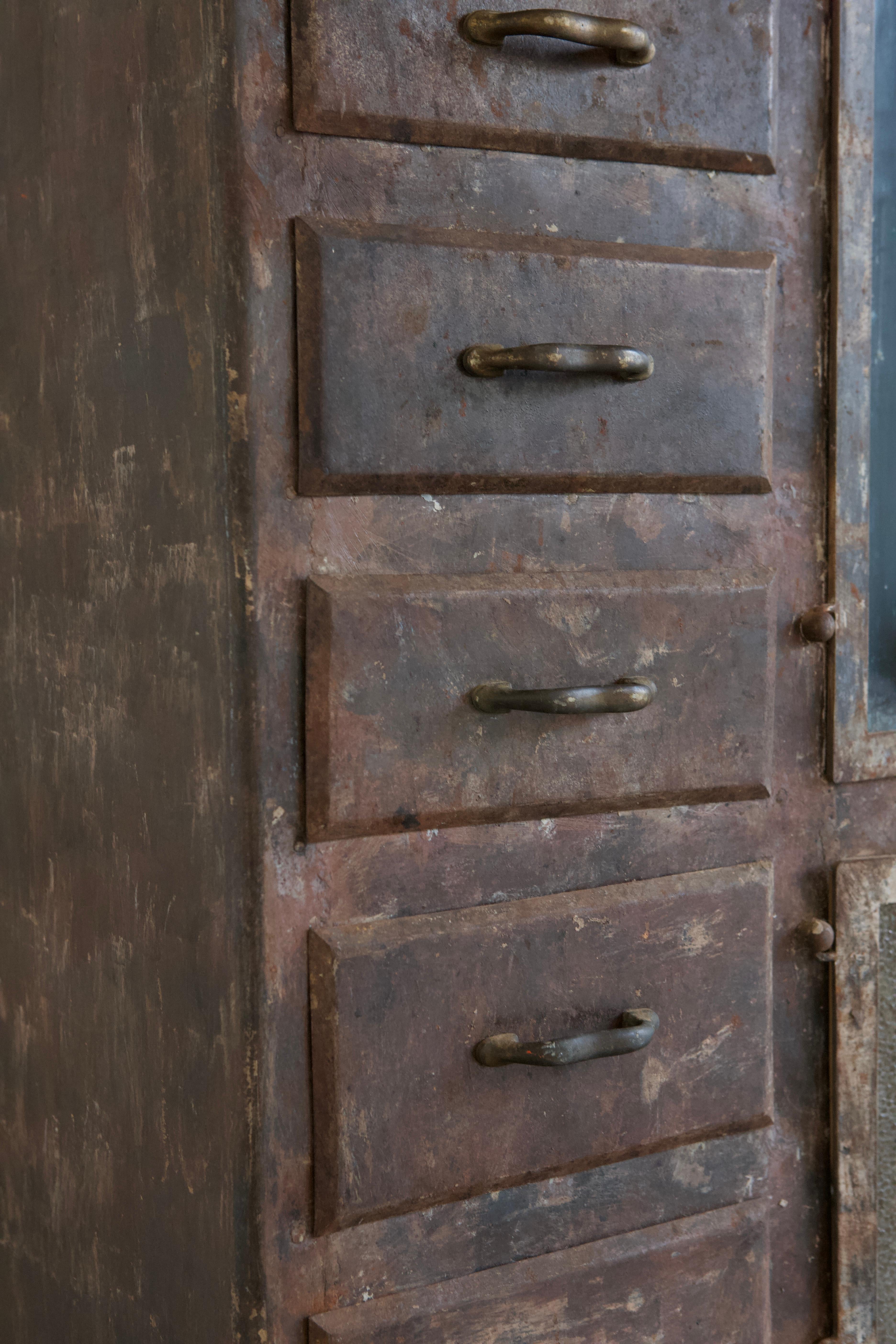 1940's Metal Cabinet For Sale 5