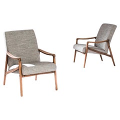 1940s Mid-Century French Armchairs, a Pair