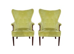 1940's Mid-Century Modern Butterfly Wingback Chairs