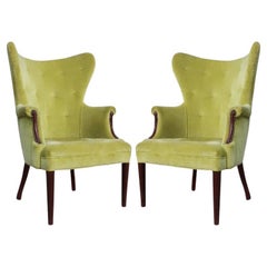 1940's Mid-Century Modern Butterfly Wingback Chairs