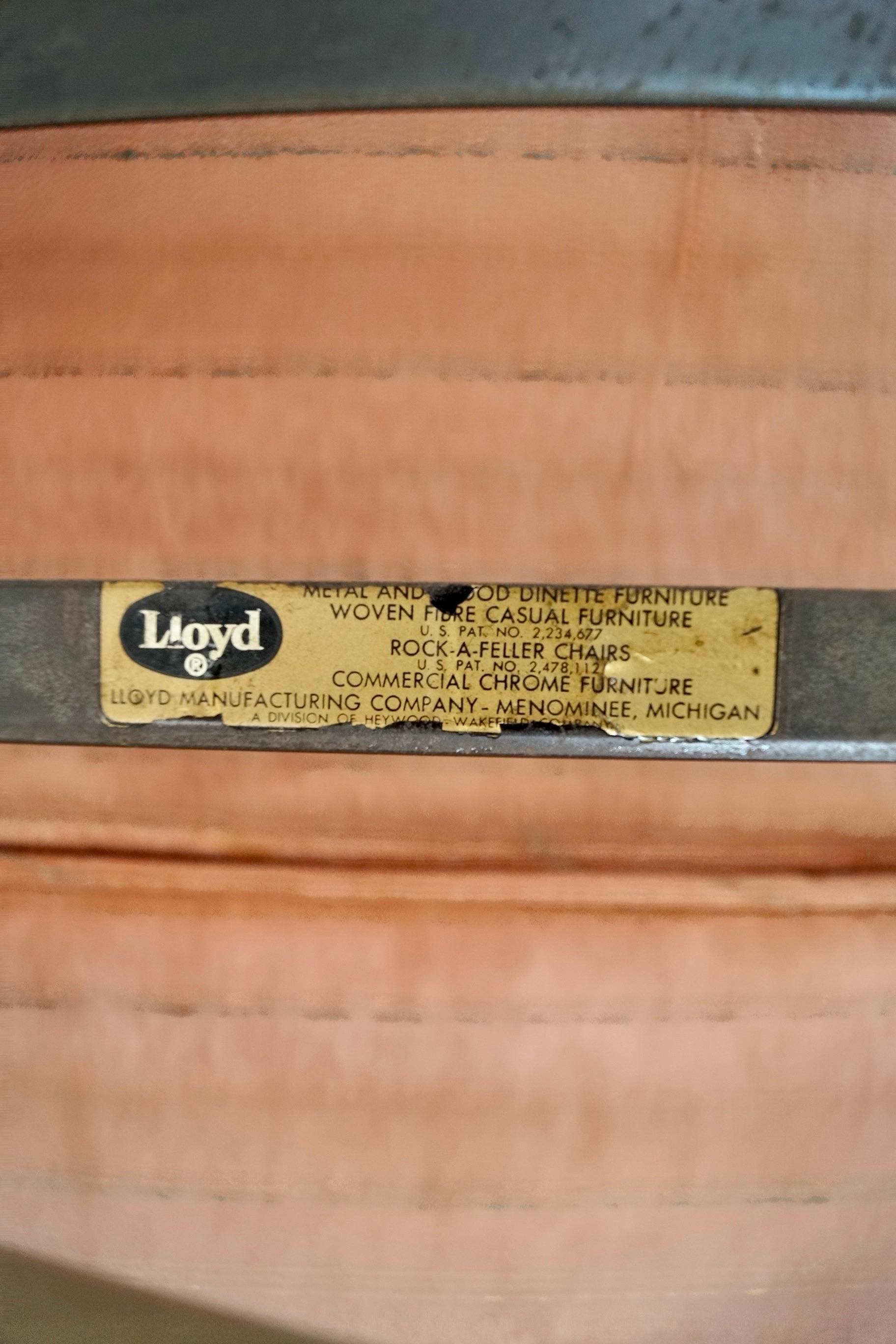 1940's Mid-Century Modern Lloyd Manufacturing Company Loveseat Velvet Sofa 14