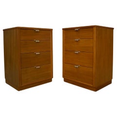 1940's, Mid-Century Modern Nightstands by Edward Wormley, a Pair