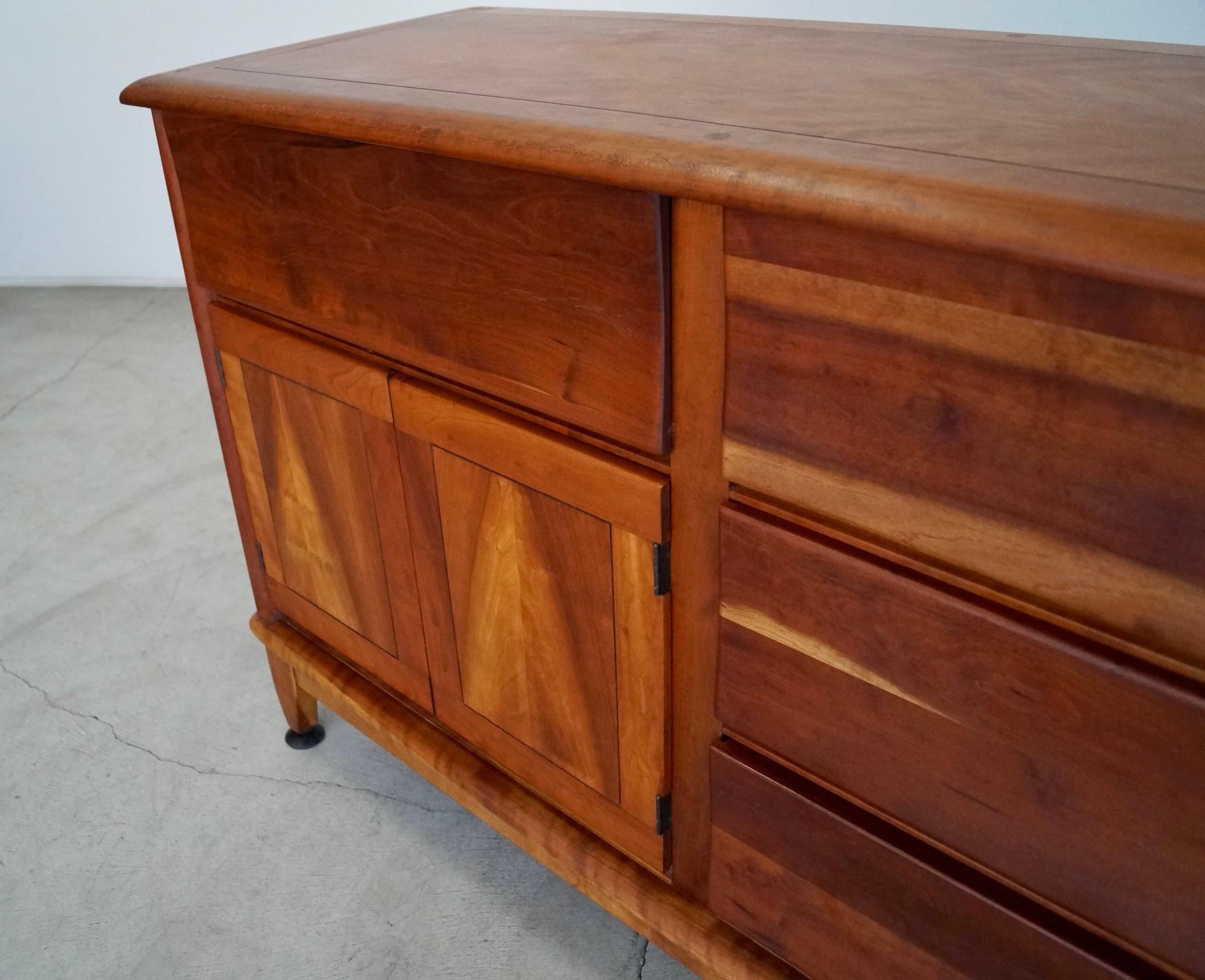 1940's Mid-Century Modern Solid Cherry Morris Sideboard / Credenza 9