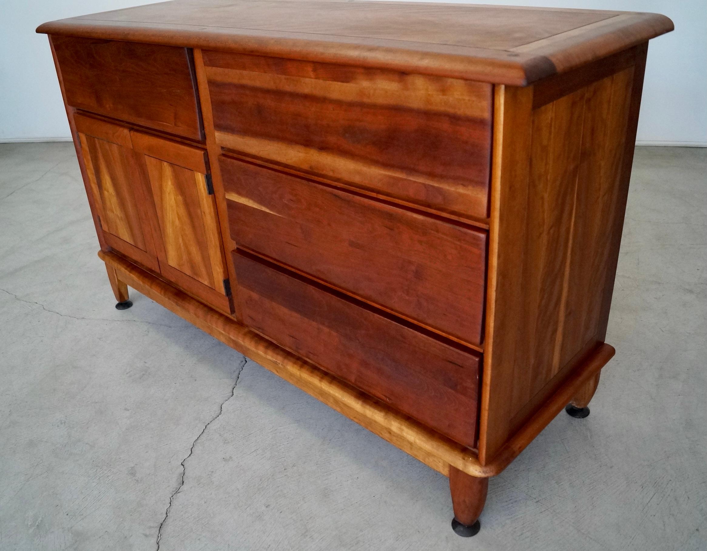 1940's Mid-Century Modern Solid Cherry Morris Sideboard / Credenza 10