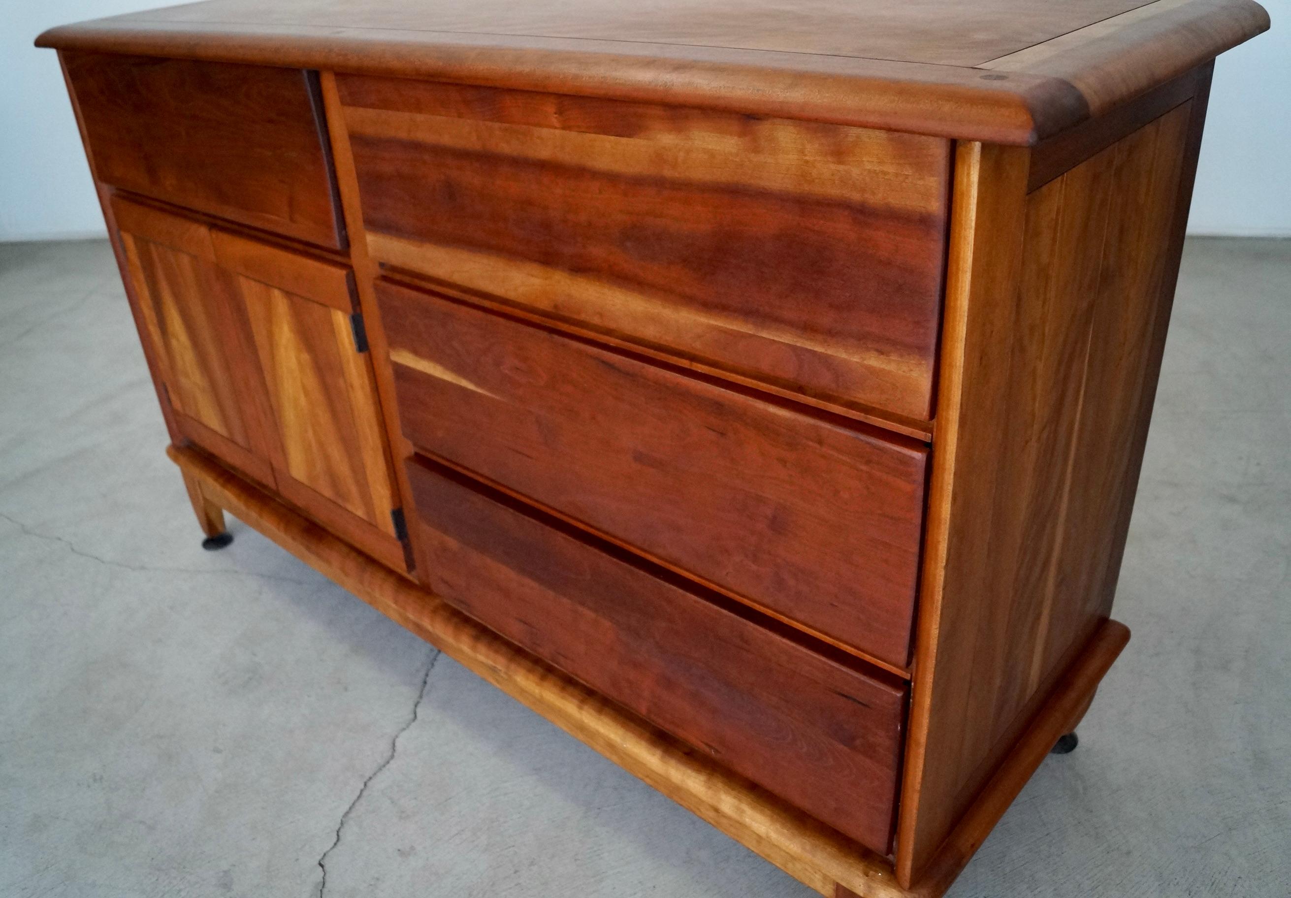 1940's Mid-Century Modern Solid Cherry Morris Sideboard / Credenza 11