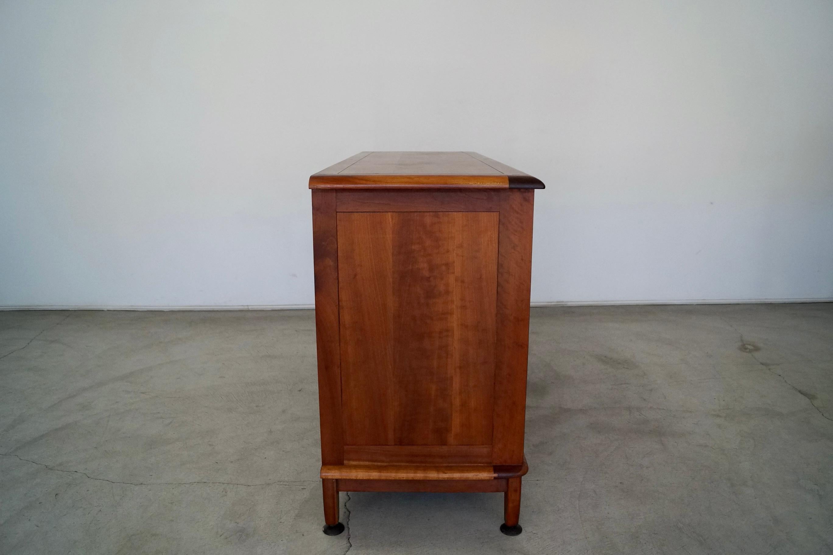 1940's Mid-Century Modern Solid Cherry Morris Sideboard / Credenza 3