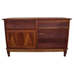 1940's Mid-Century Modern Solid Cherry Morris Sideboard / Credenza