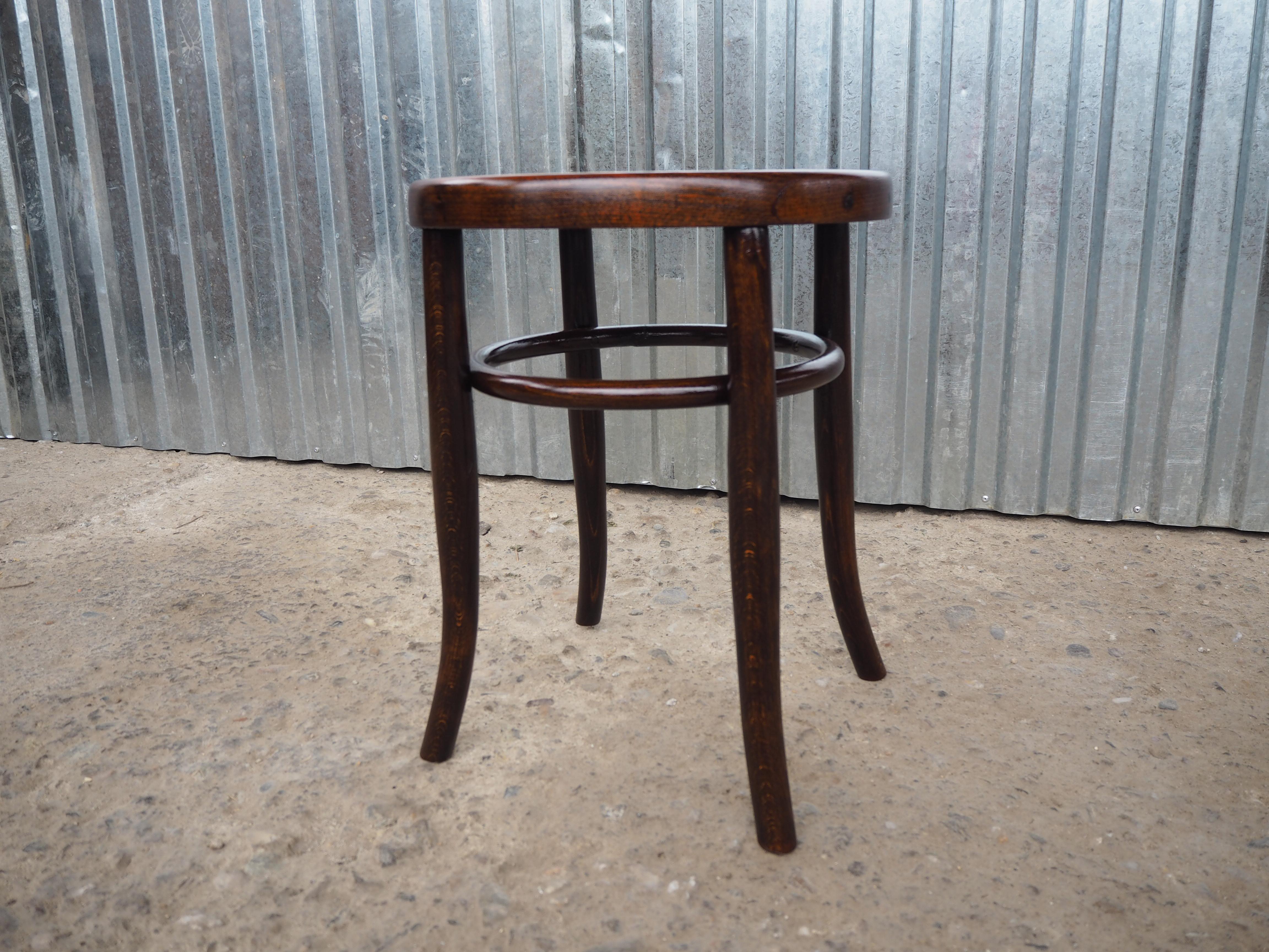 Bauhaus 1940s Midcentury Thonet Stool, Europe For Sale
