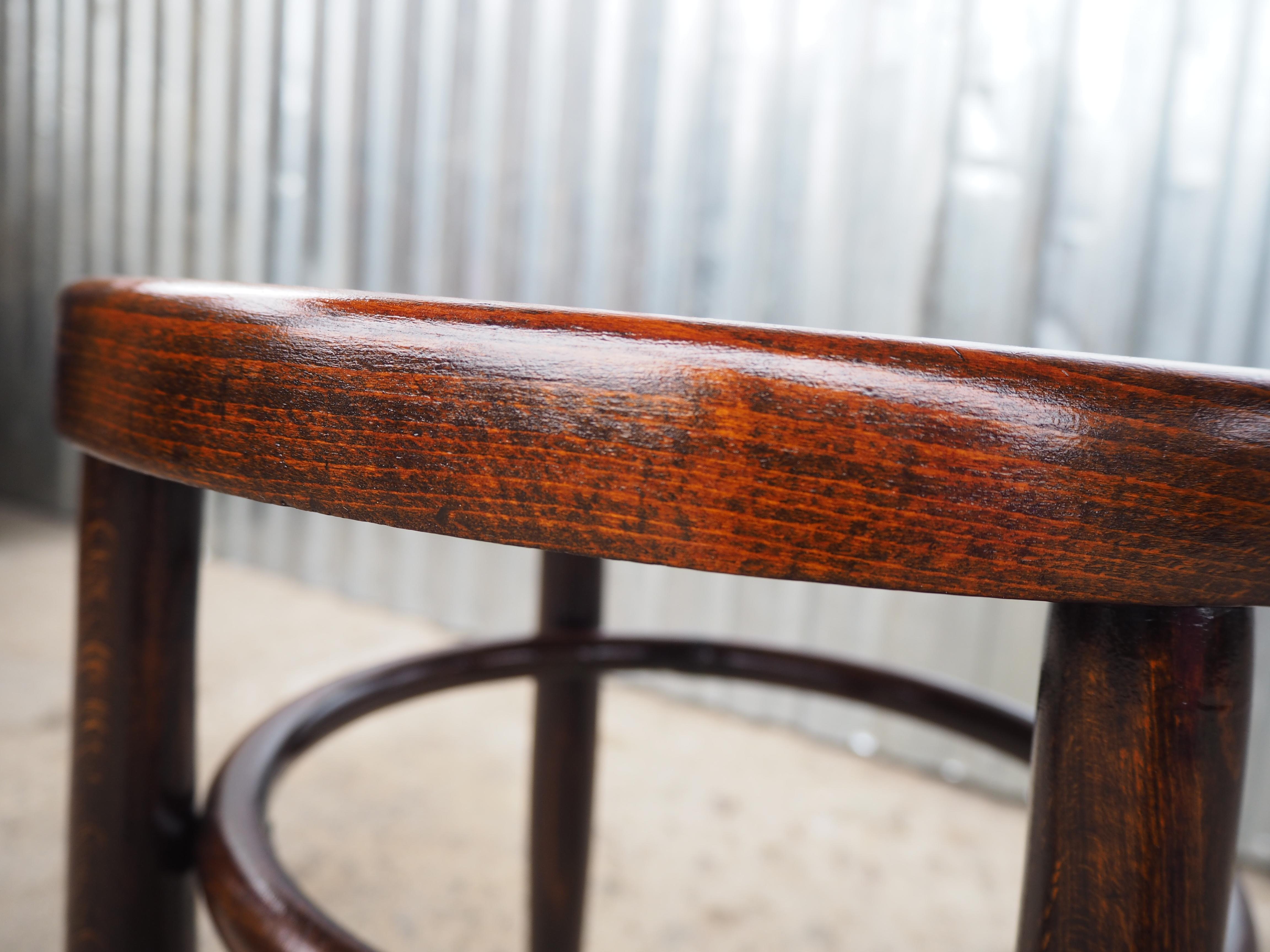 Mid-20th Century 1940s Midcentury Thonet Stool, Europe For Sale