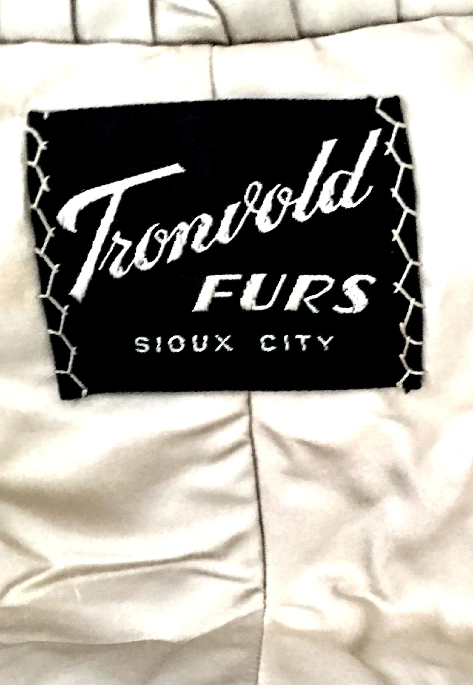 1940'S Fur Mink Silver Blue Capelet By, Tronvold Furs 10