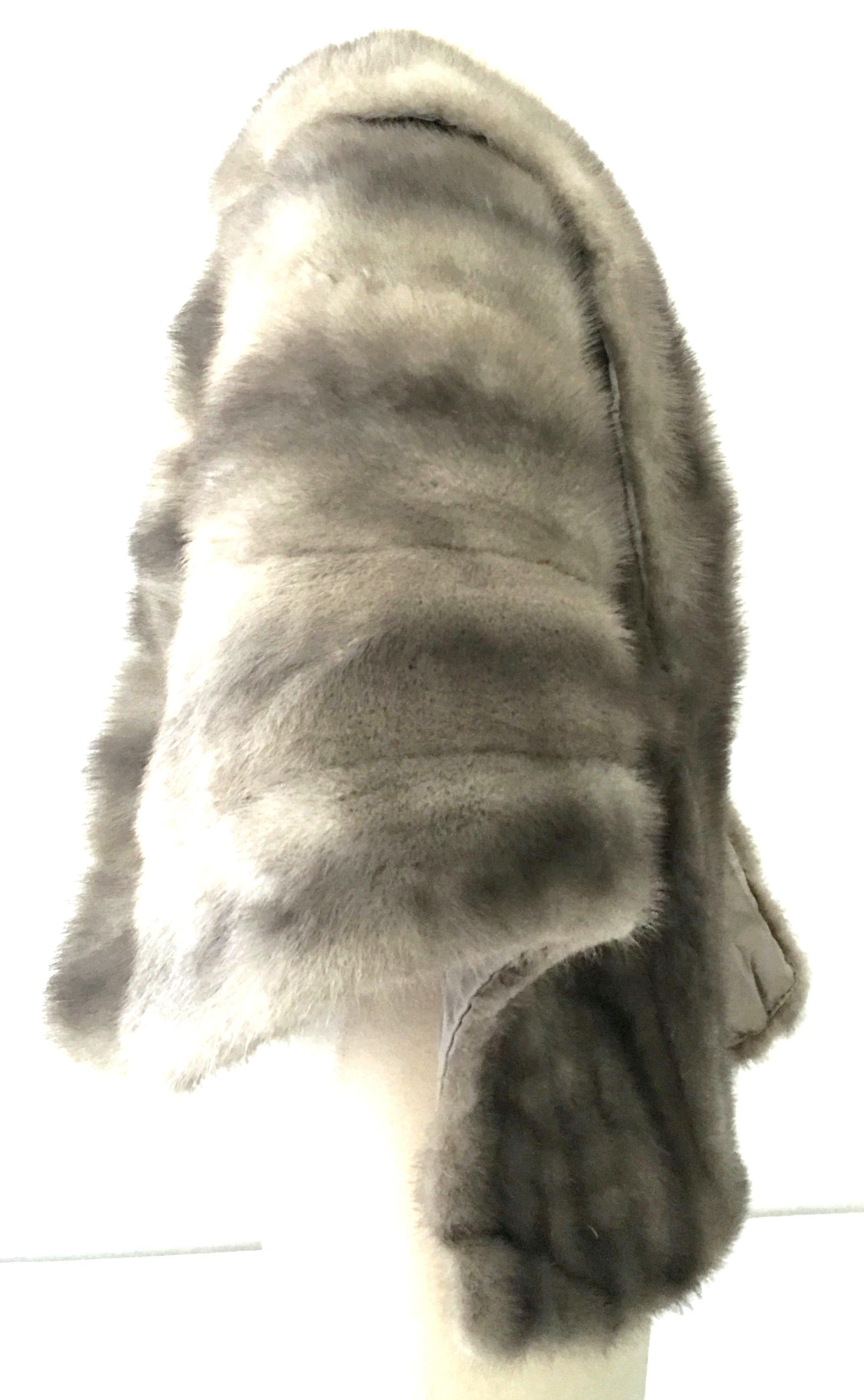 1940'S Fur Mink Silver Blue Capelet By, Tronvold Furs 1