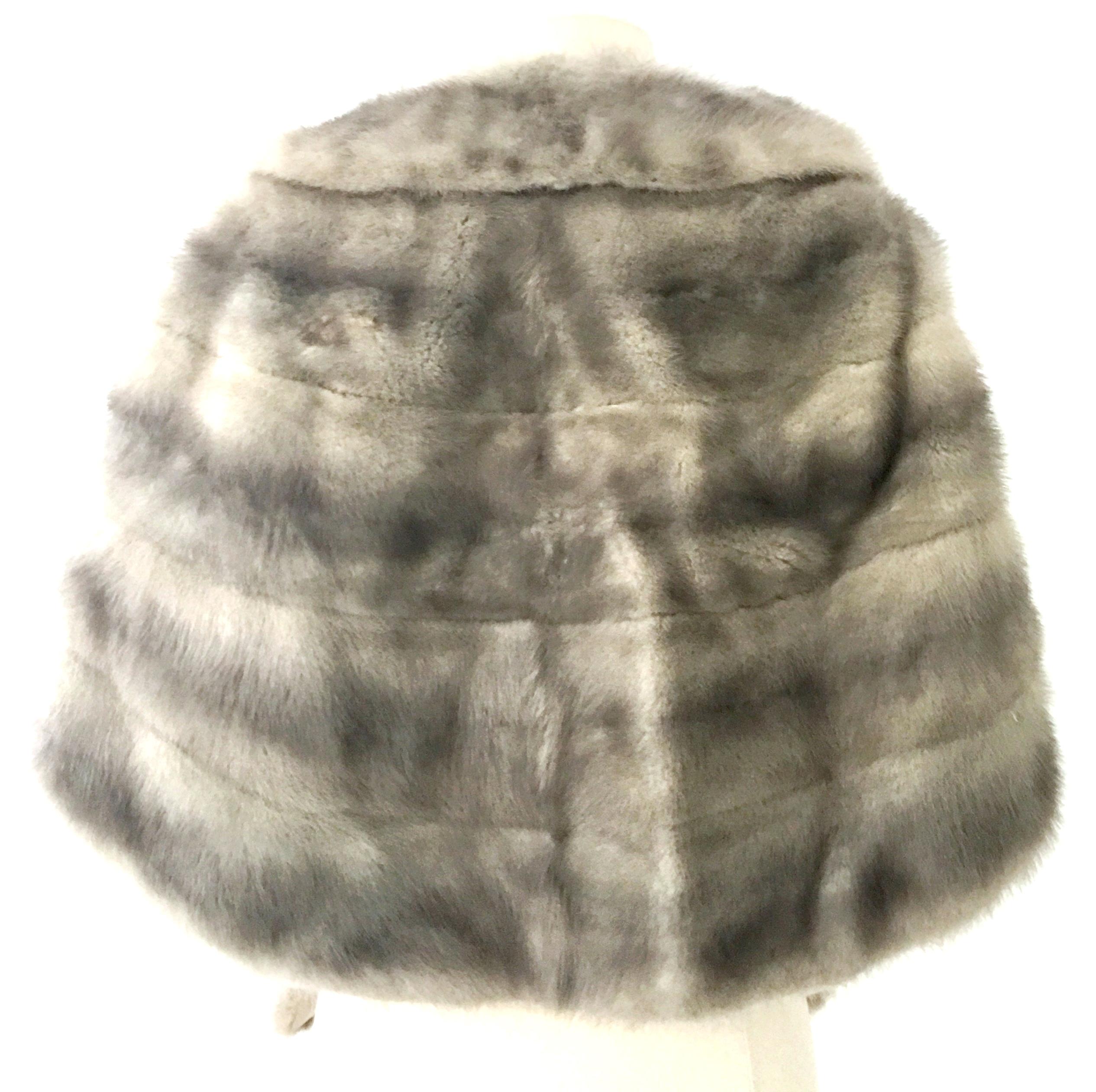 1940'S Fur Mink Silver Blue Capelet By, Tronvold Furs 2