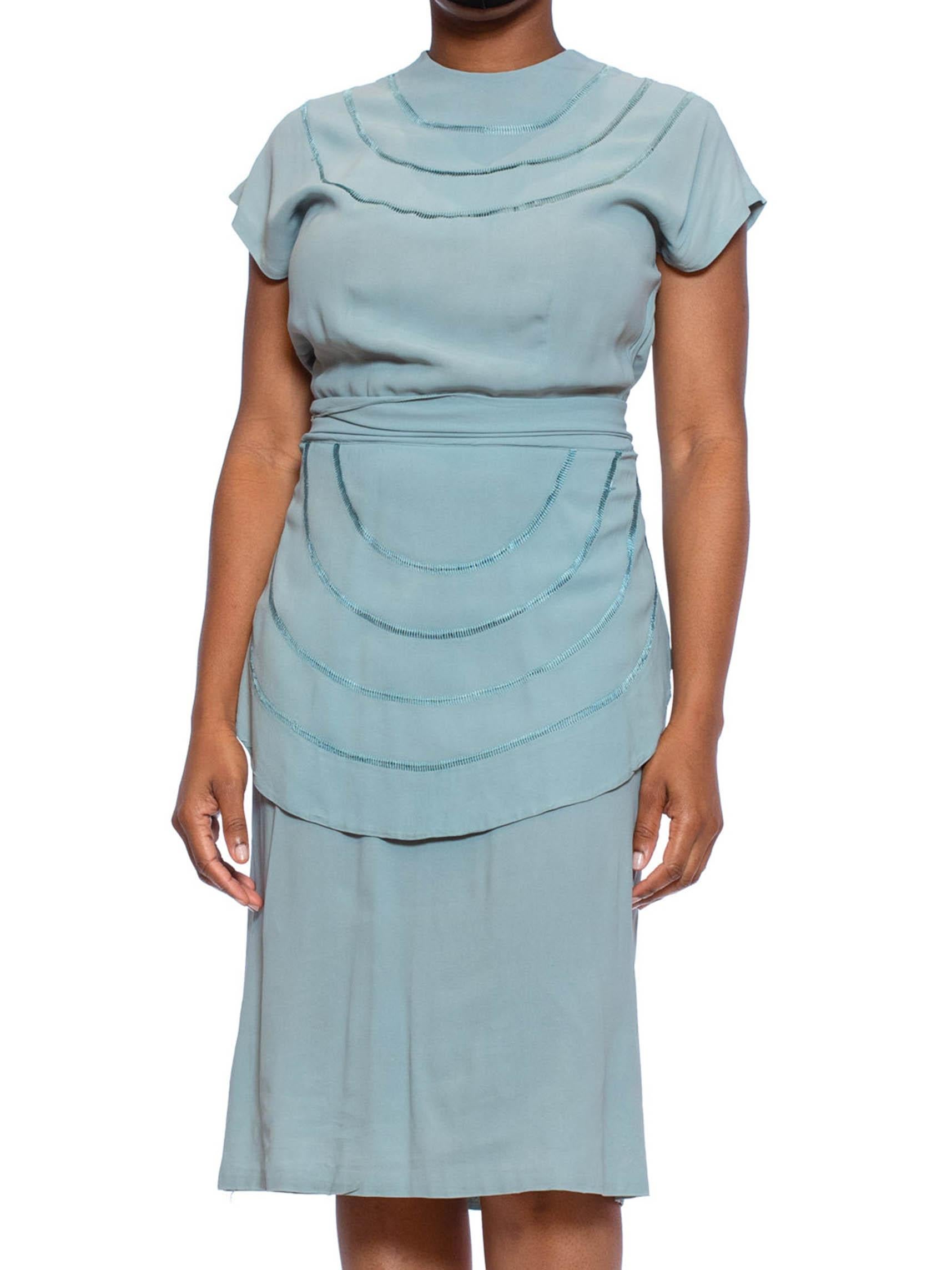 mint blue rayon maxi dress