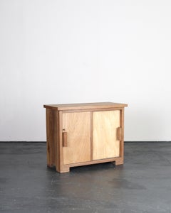 Armoire moderniste des années 1940 en chêne et contreplaqué