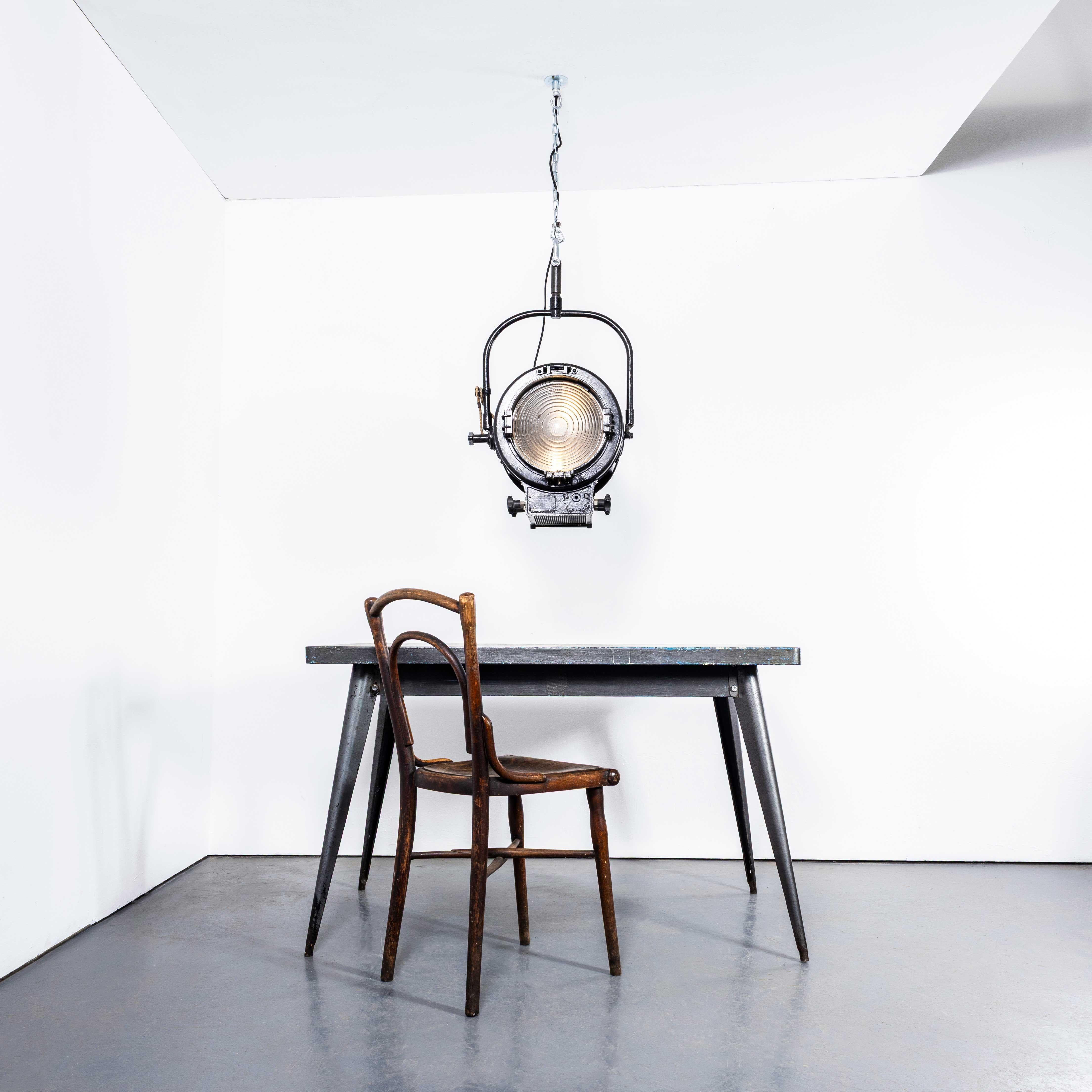 European 1940's Mole Richardson Theatre Hanging Stage Pendant Lamp For Sale