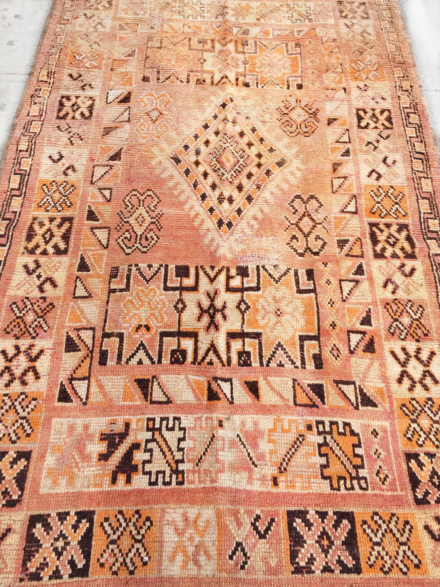 1940s Moroccan Runner Rug In Good Condition In New York, NY