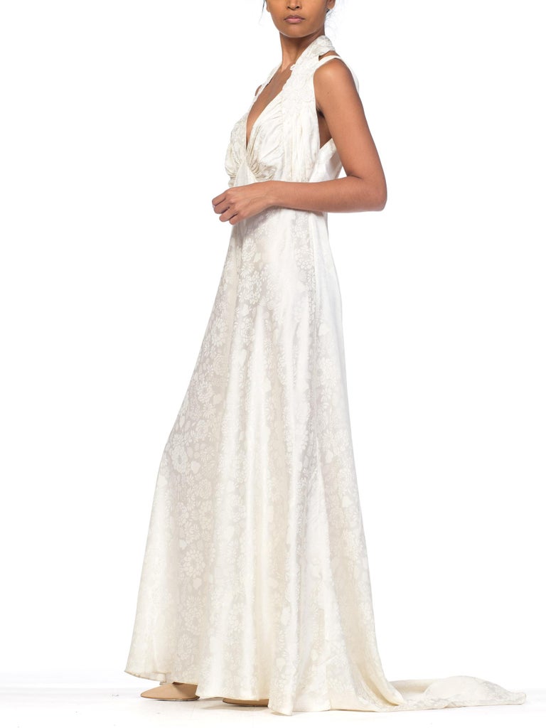 1940s Morphew Rebuild Lace and Satin Bias Cut Wedding Dress Size 8 For ...