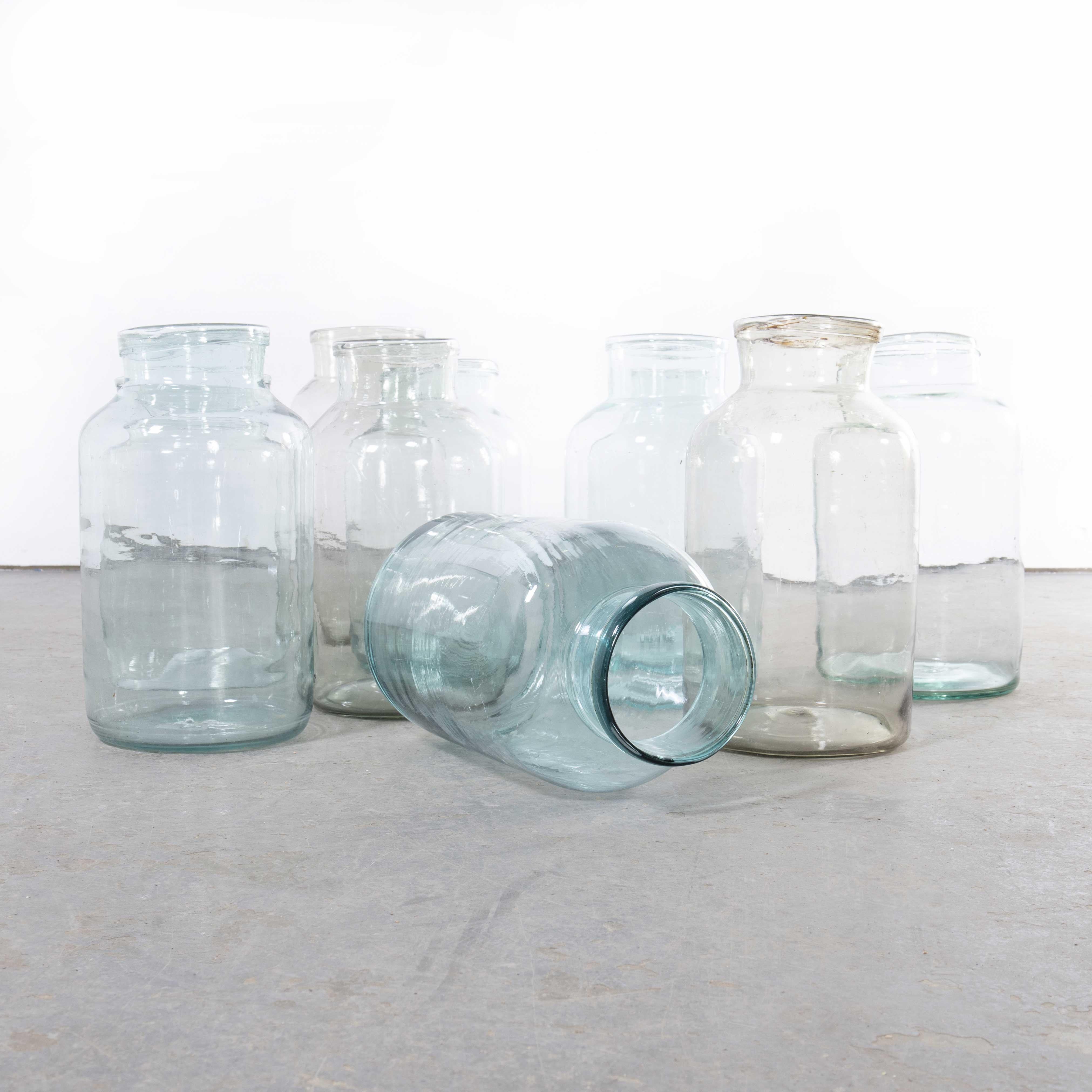 Art Glass 1940's Mouthblown Hungarian Storage Storage Jars - Extra Large For Sale