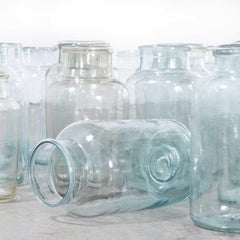 1940's Mouthblown Hungarian Storage Storage Jars, Large