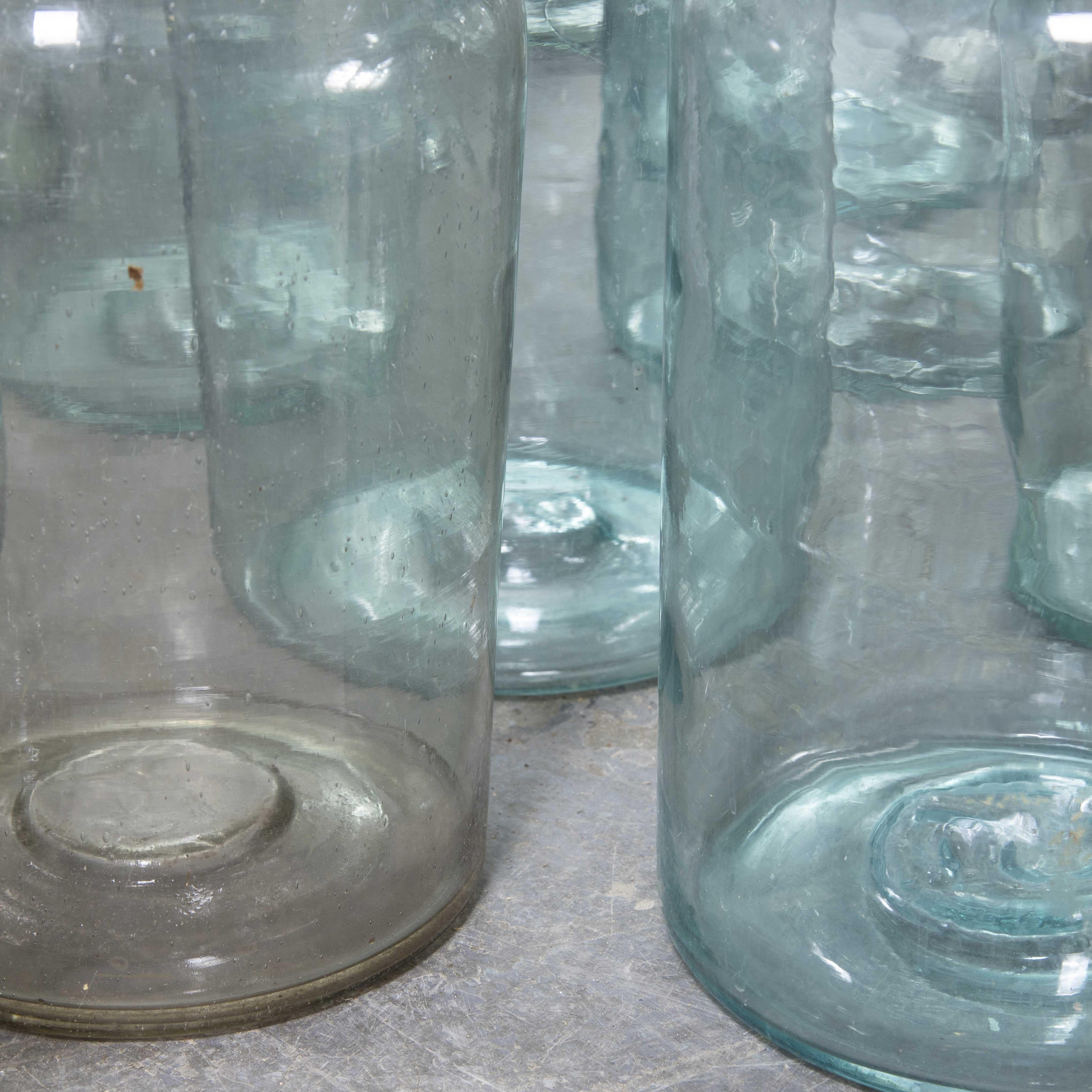 1940's Mouthblown Hungarian Storage Storage Jars, Large In Good Condition For Sale In Hook, Hampshire