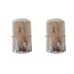 1940s, Murano and Brass Sconces