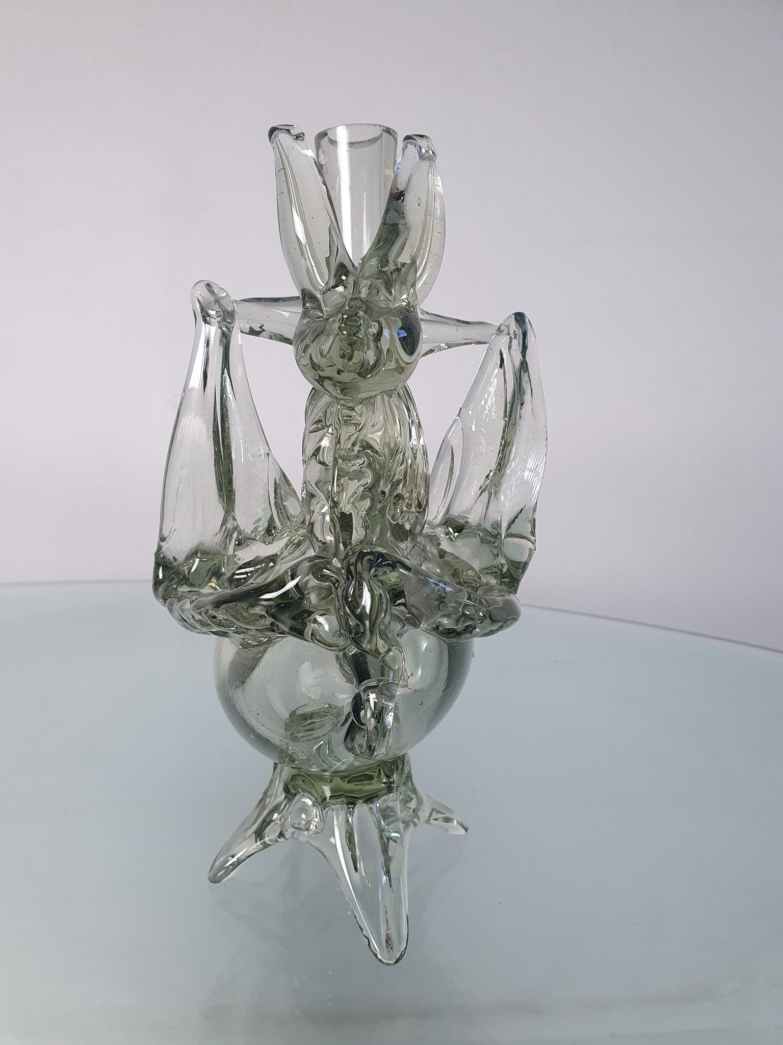 1940s Murano Animal Glass Vase, Italy In Excellent Condition For Sale In Albano Laziale, Rome/Lazio