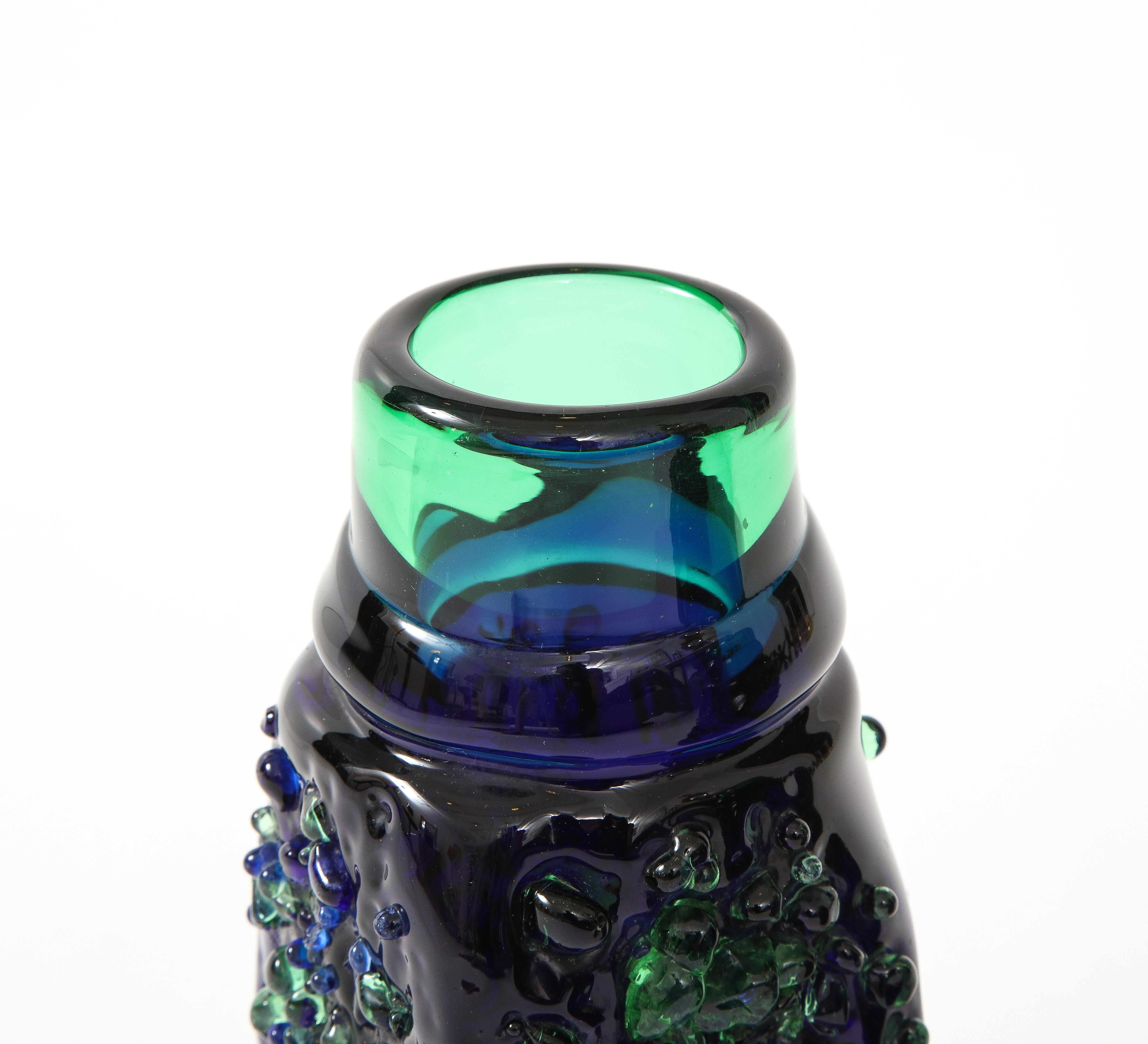 Vasen aus Murano-Glas im brutalistischen Stil der 1940er Jahre (Muranoglas) im Angebot