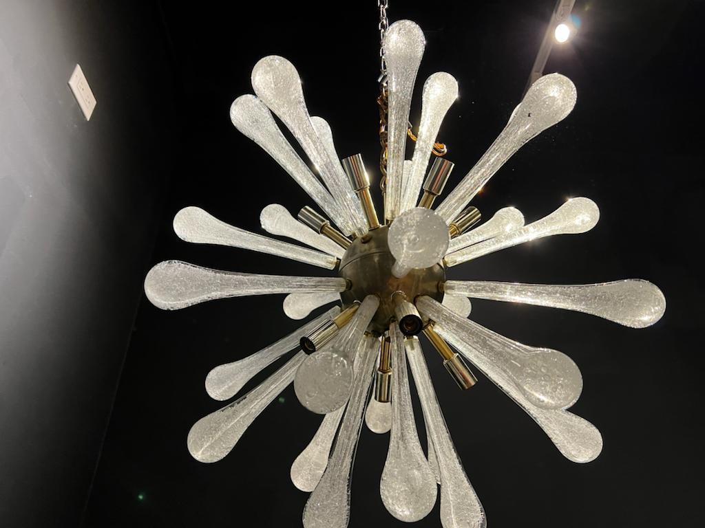 Italian 1940’s Murano Glass Sputnik Light Fixture For Sale