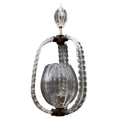 Antique 1940s Murano Hanging Lantern
