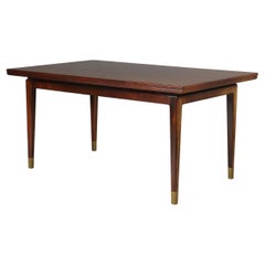 Mesa de comedor N. V. Nielsen de los años 40 con extensión holandesa