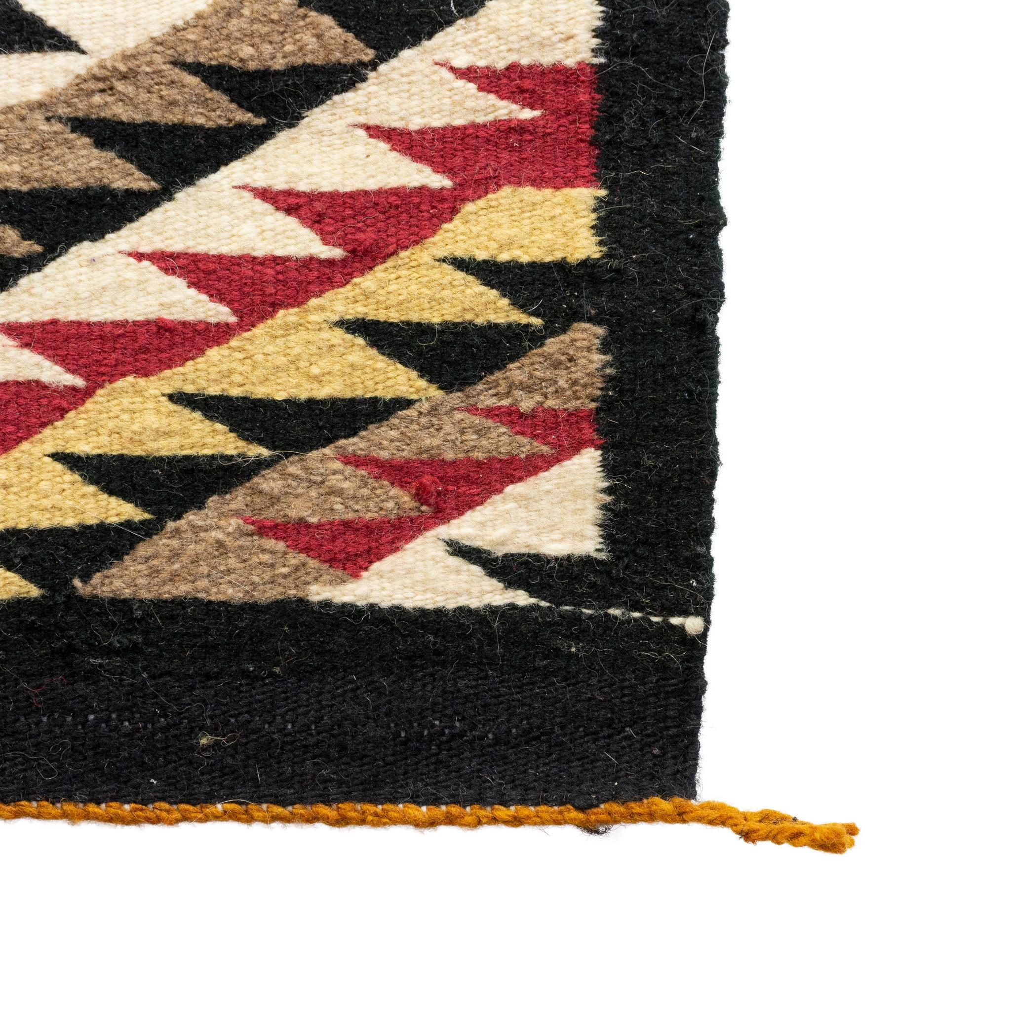 Native American 1940s Navajo Single Saddle Blanket For Sale