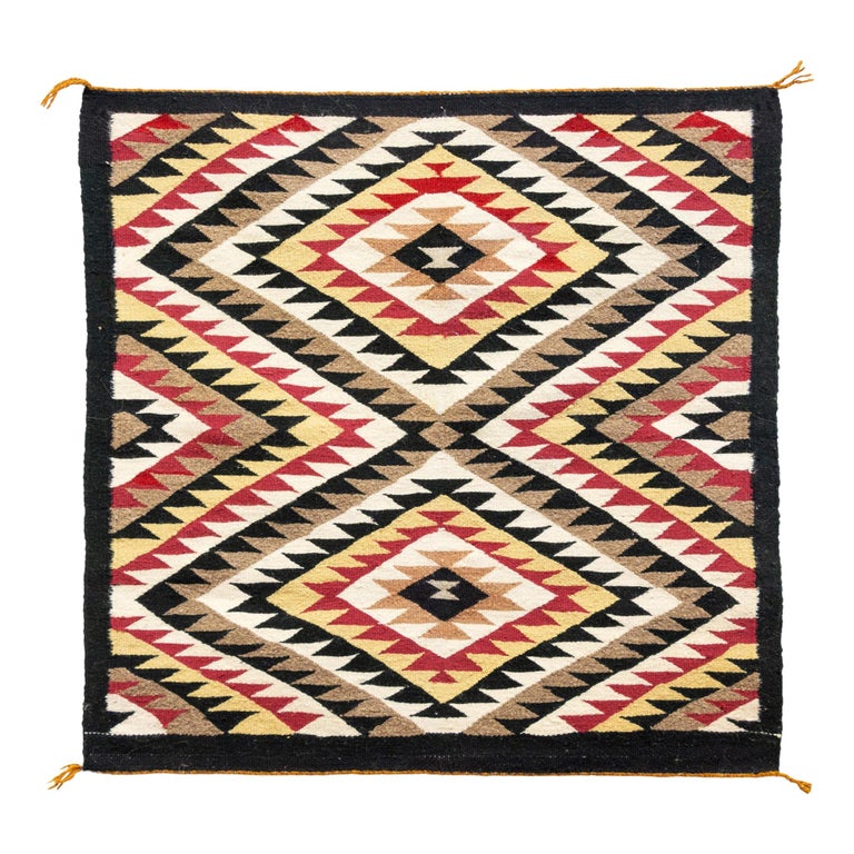 1940s Navajo Single Saddle Blanket For Sale at 1stDibs
