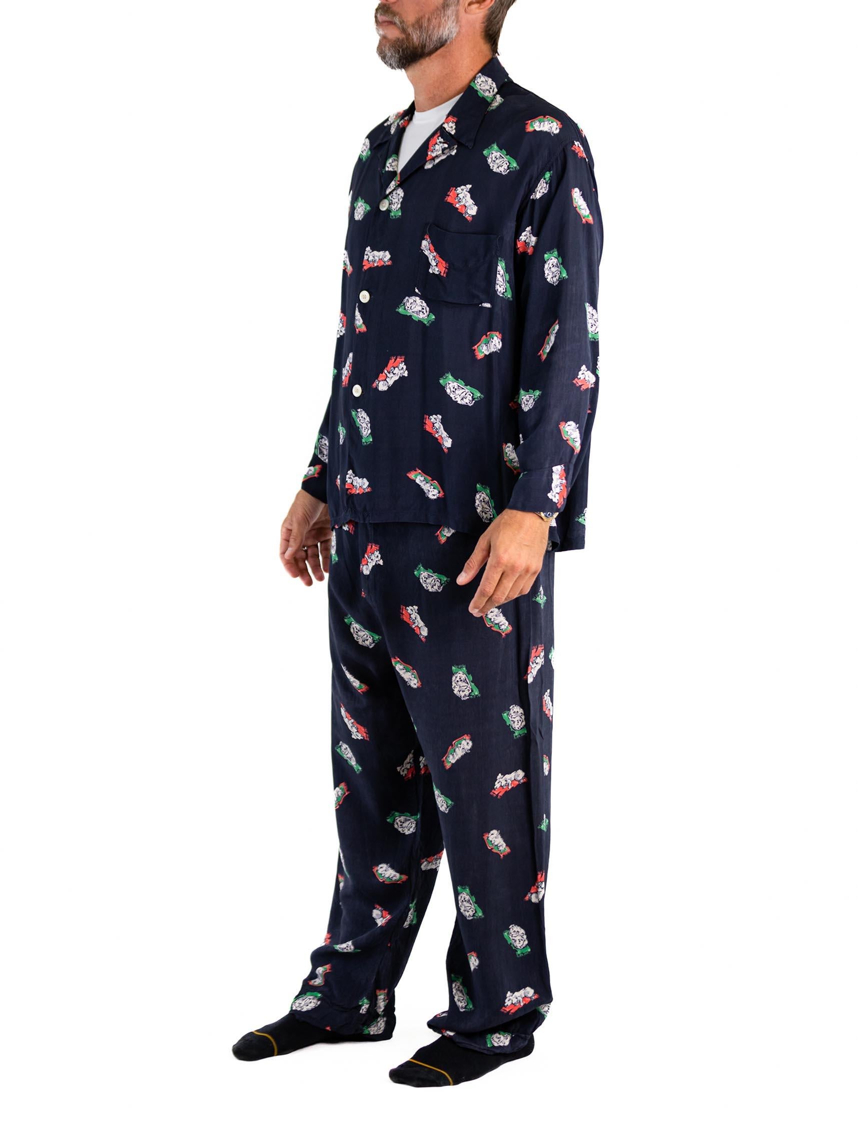 1940s mens pajamas