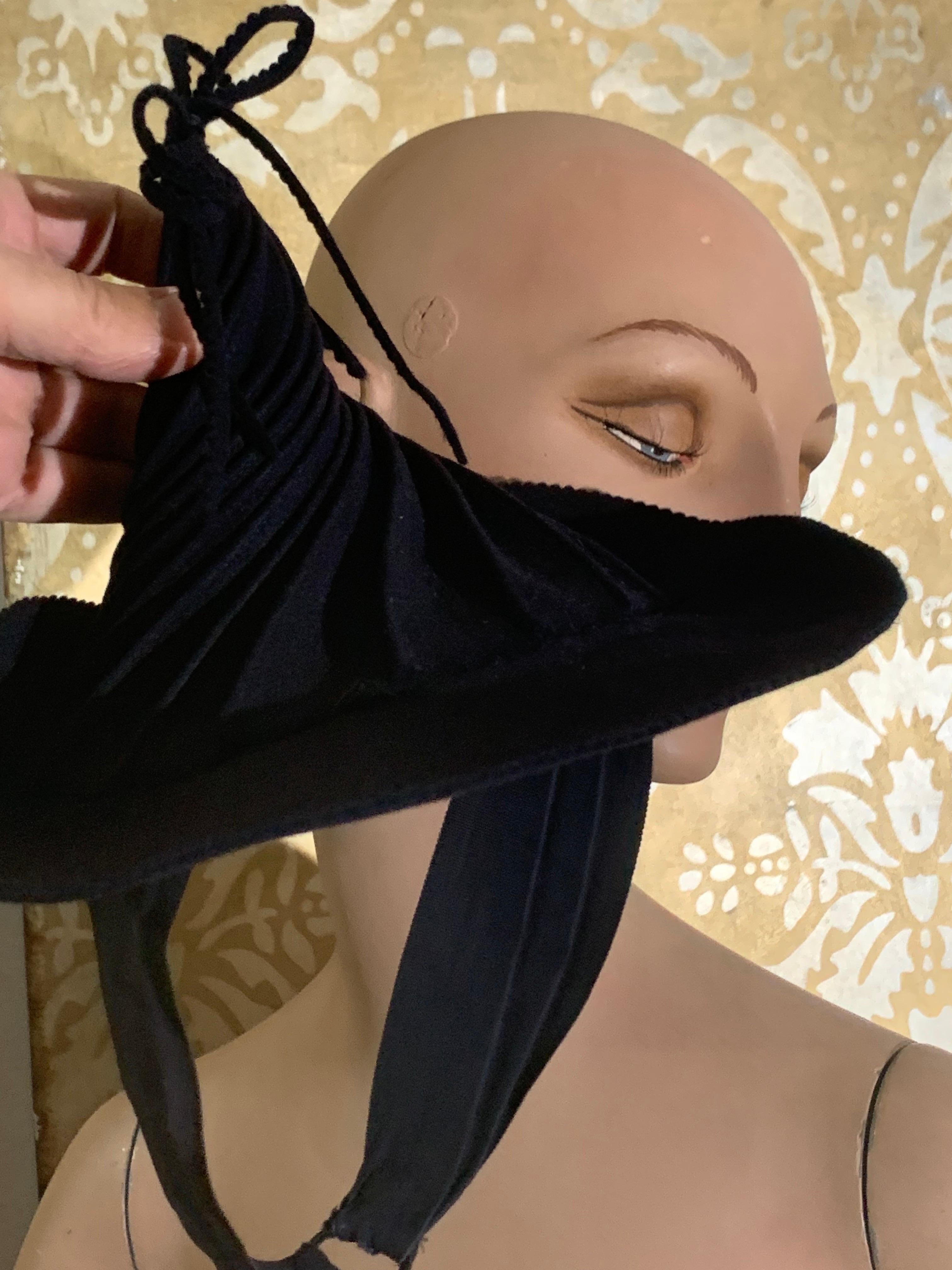 1940s Navy Hattie Carnegie Wool Peaked Spiral Toy Tilt Hat 3