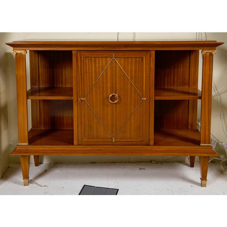 French Art Deco Neoclassical Cabinet in Cuban Mahogany by Pierre Lardin, France, 1940 For Sale