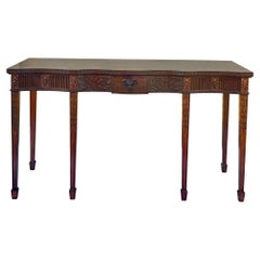 Tavola da caccia / Consolle / Server in mogano intagliato in stile neoclassico degli anni '40