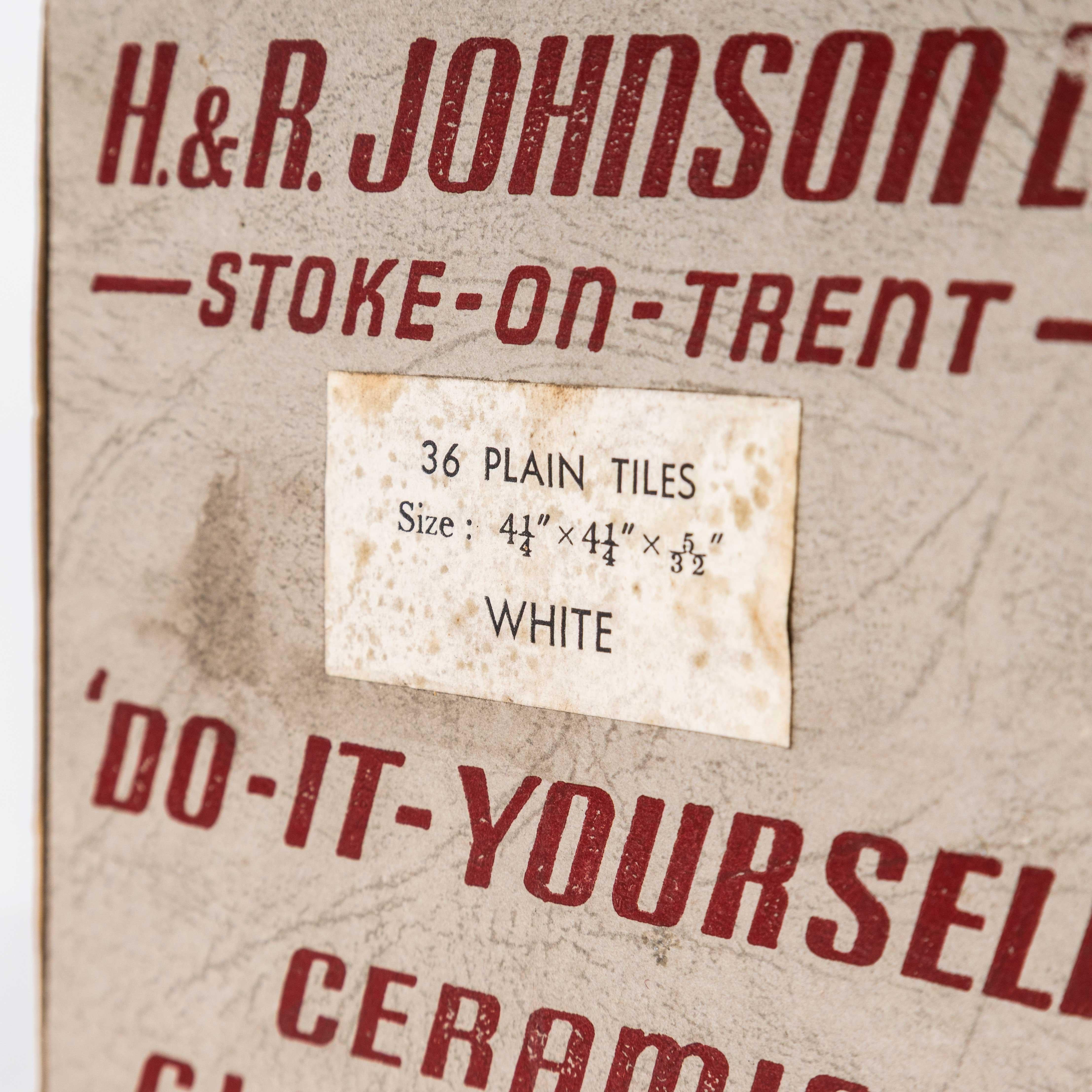 English 1940's New Old Stock Card Tile Box - Empty For Sale