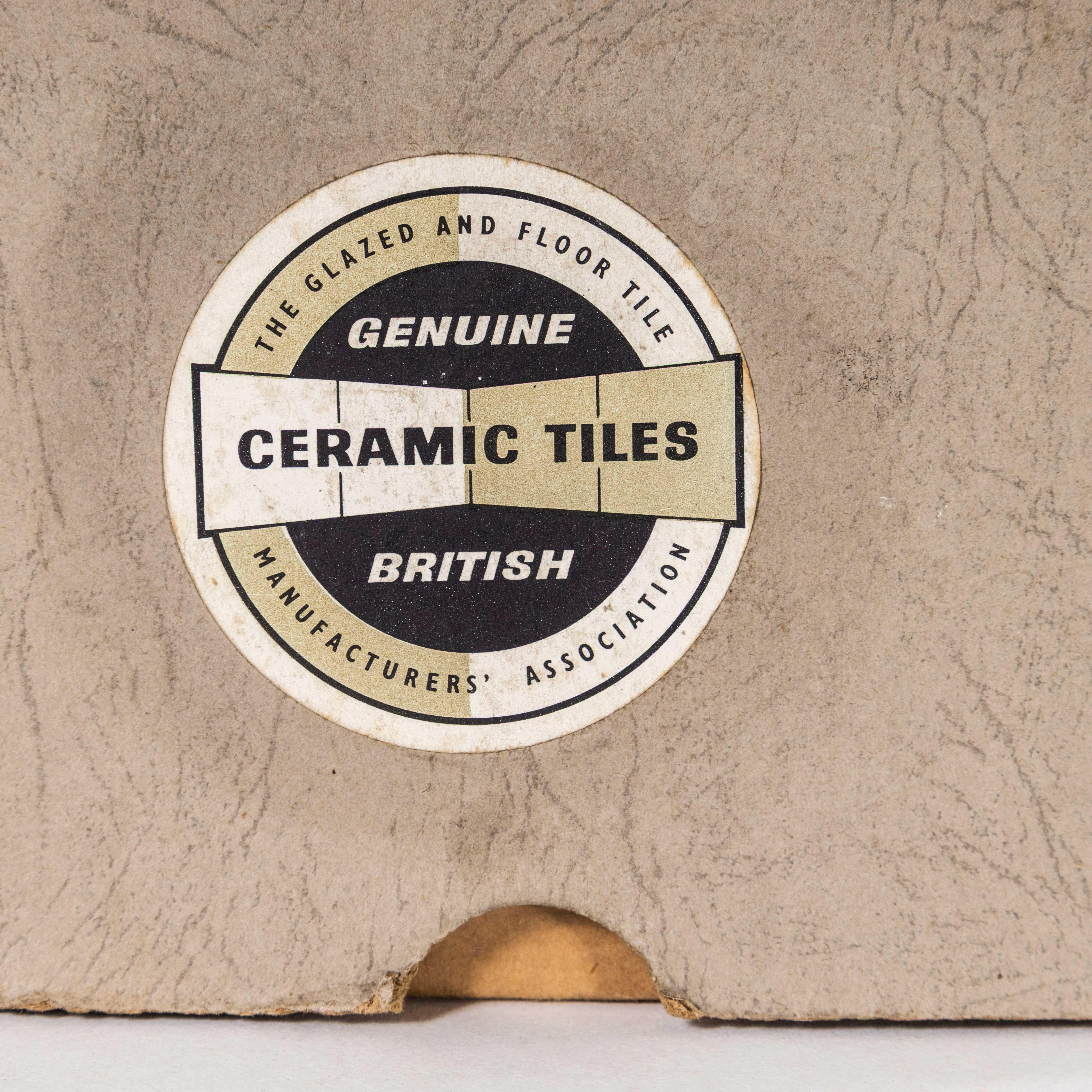 Mid-20th Century 1940's New Old Stock Card Tile Box - Empty For Sale