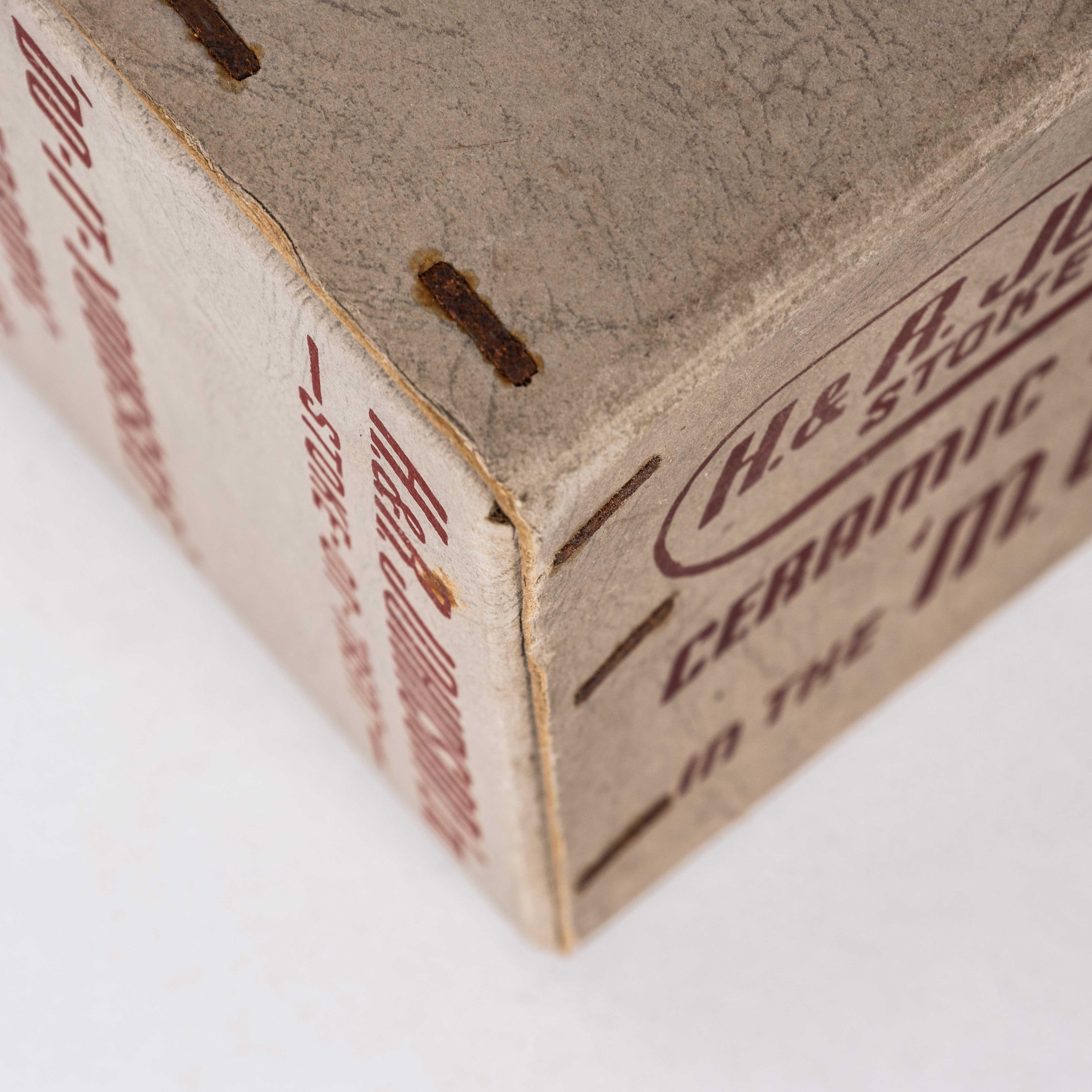 Paper 1940's New Old Stock Card Tile Box - Empty For Sale