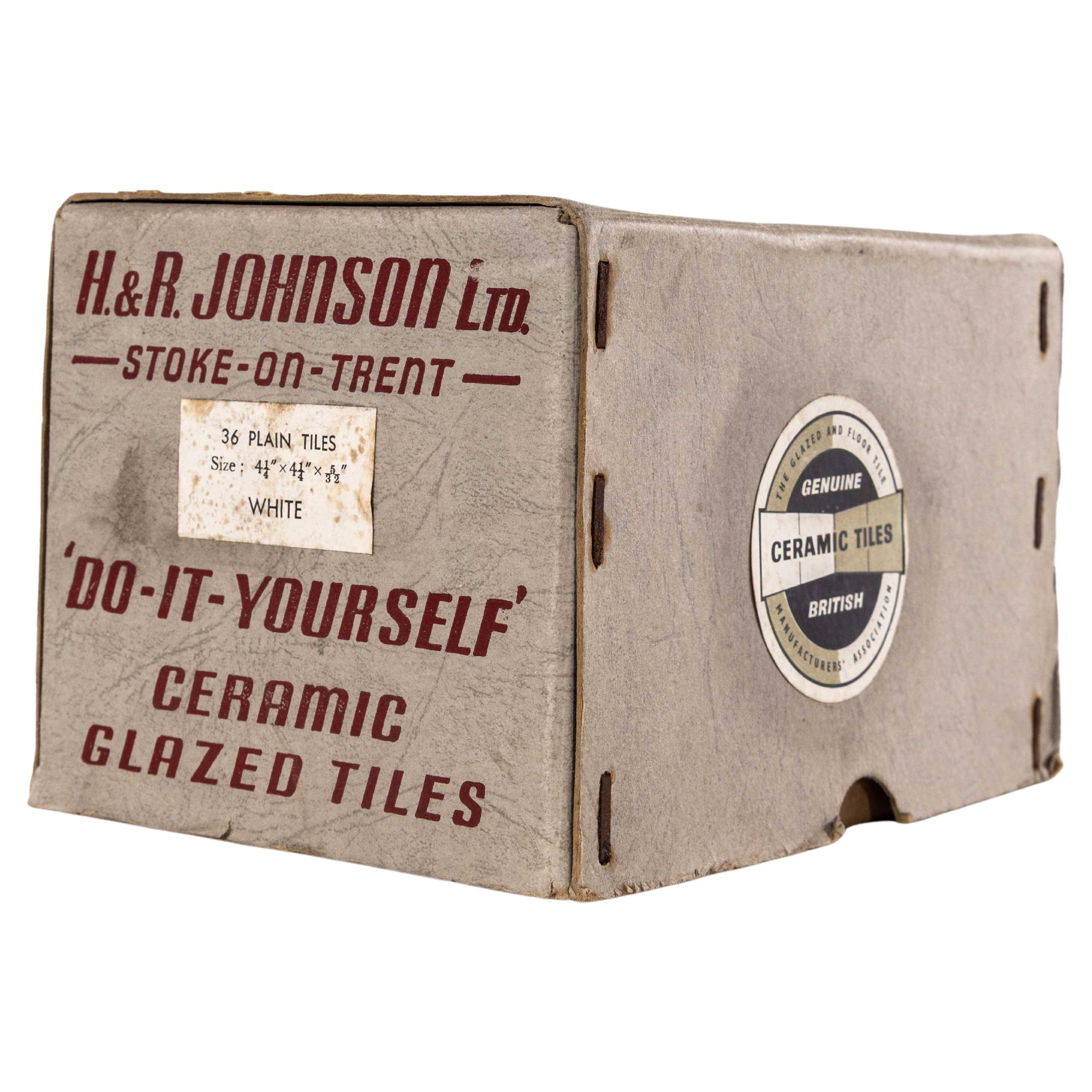 1940's New Old Stock Card Tile Box - Empty For Sale