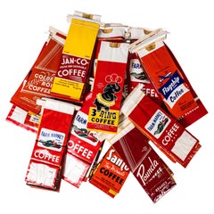Sacchetti da caffè vintage degli anni '40 - Confezione da dieci