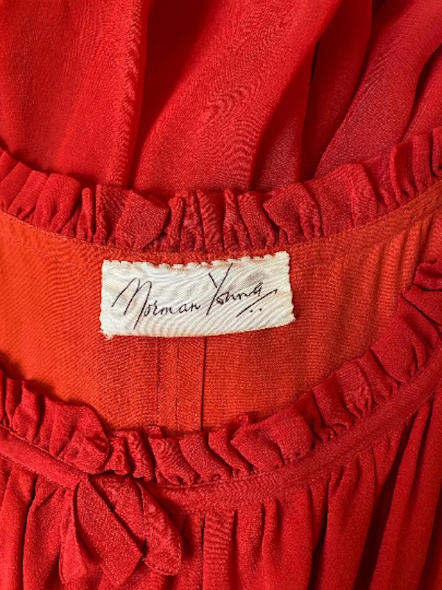 1940 red dress