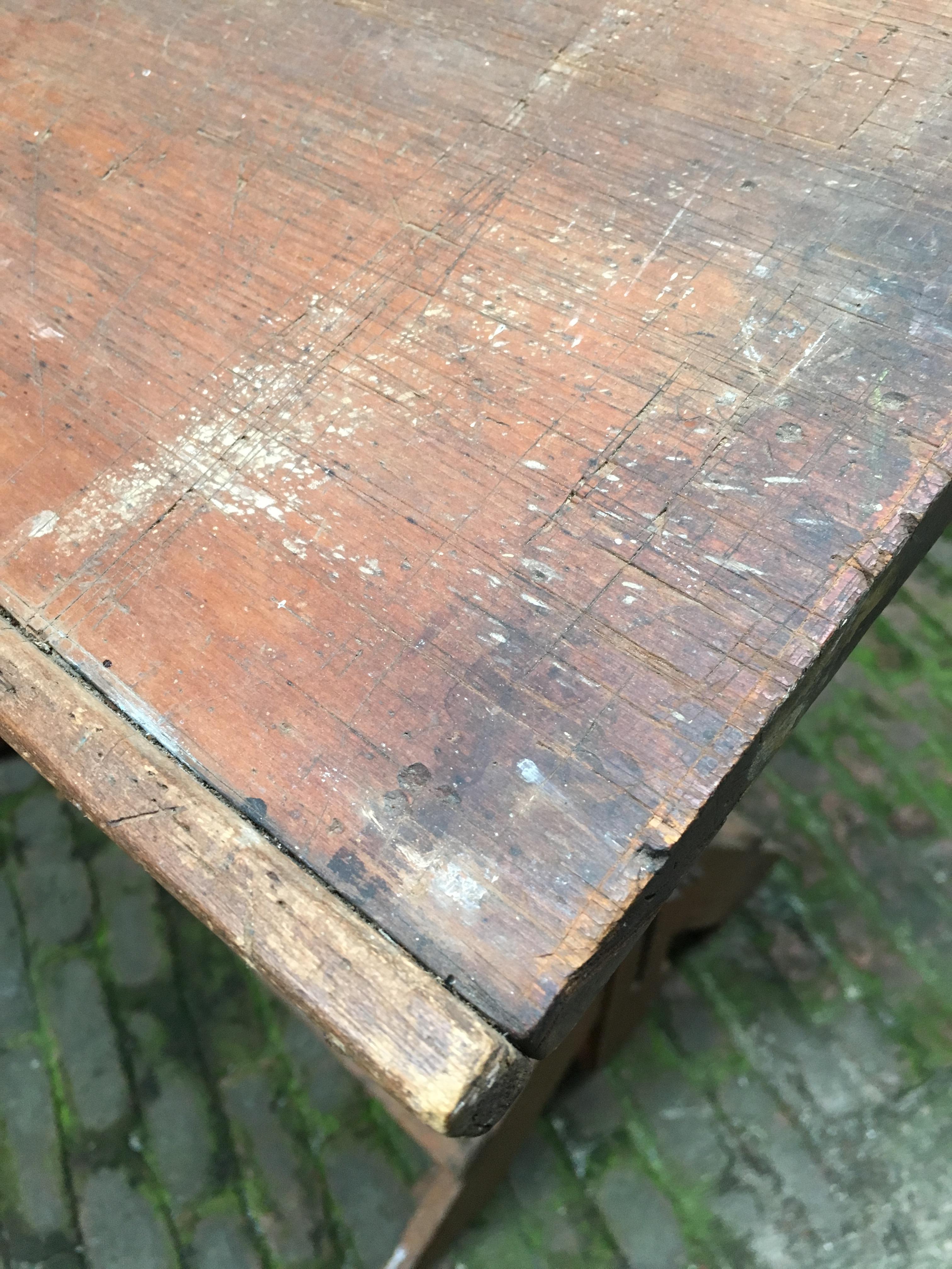 1940s Oak and Pine Drafting Table 8
