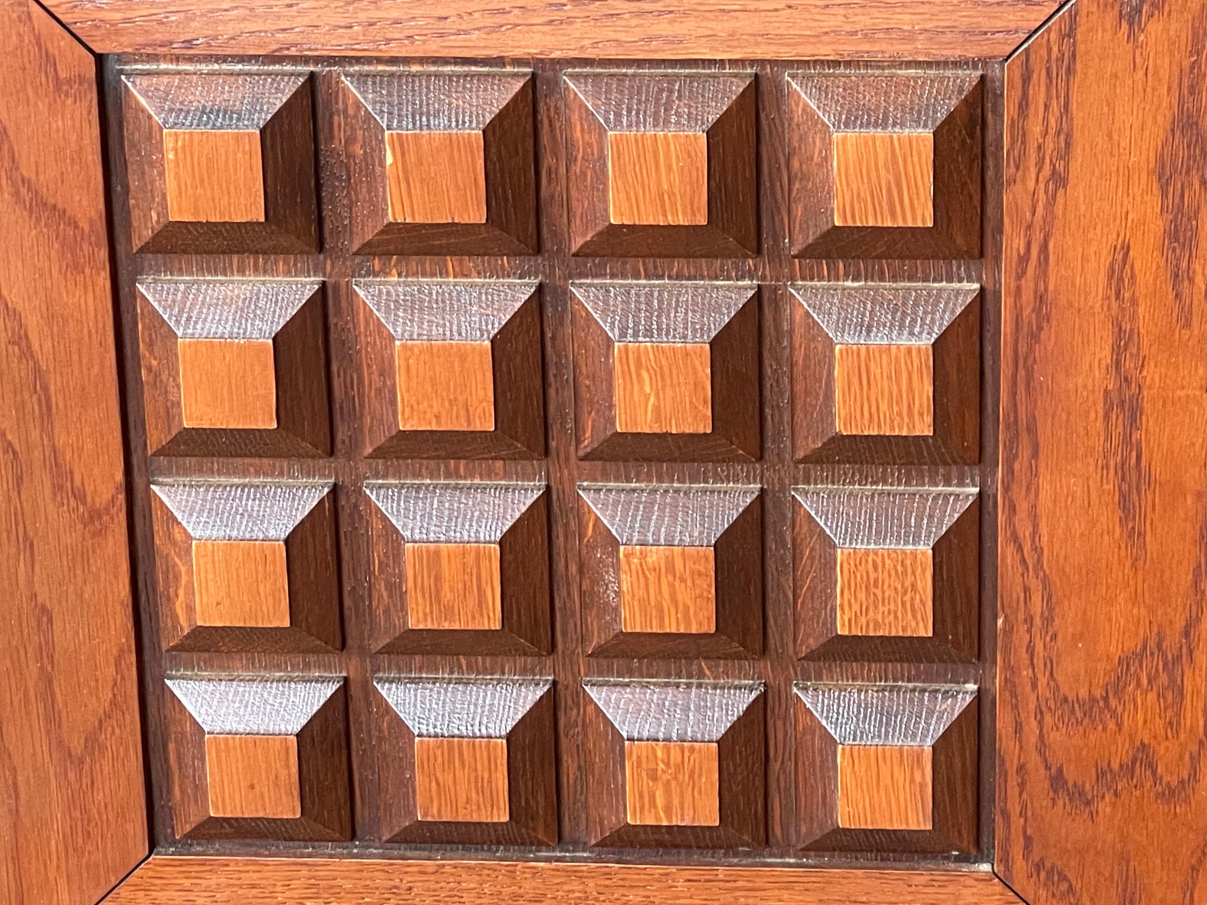 1940's Oak Cabinet with Marble Top 5